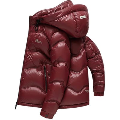 Winter Verdikte Korte Donsjas Heren Koudebestendig Casual Donsjack met Capuchon M groen