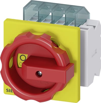 Lastscheidingsschakelaar Rood, Geel 3-polig 6 mm² 16 A 1x NO, 1x NC 690 V/AC Siemens 3LD20031TP53