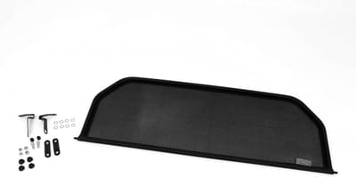 Auto Windscherm - Cabrio Windstopper - Tochtvrij Rijden - Montage zonder boren - 89 x 33.5 cm - Zwart