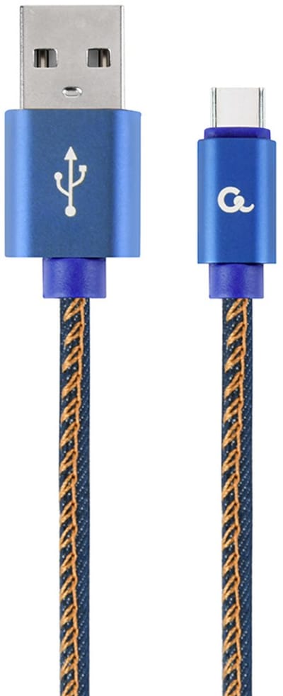 USB-kabel USB 2.0 USB A USB C Blauw