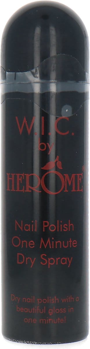 Herome WIC One Minute Dry Spray - een Beschermende en Voedende Top Coat Topcoat - Gelakte Nagels binnen 1 minuut Droog - 75ml.