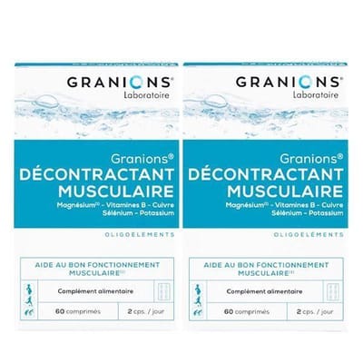 Granions Décontractant Musculaire Lot de 2 x 60 comprimés