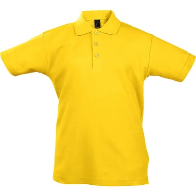 SOLS Kinder Unisex Zomer II Pique Polo Shirt (Goud)