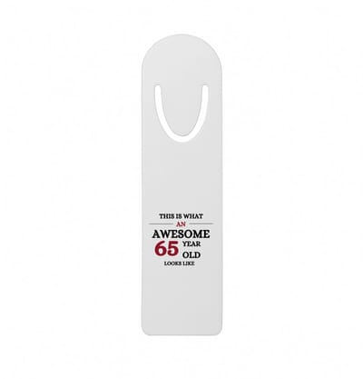 Hacebo® - An awesome 65 year metalen boekenlegger - Hoera 65 jaar - 65 geworden - verjaardagscadeau - cadeau voor opa Bladwijzer boekenleggers - 12.7 cm x 3.2cm