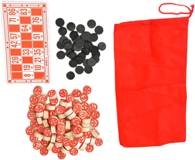 Klassieke Bingo Set - Cijfer Spel - Familie Spelletjes - Duidelijk Leesbaar - 20 x 25 x 5 cm