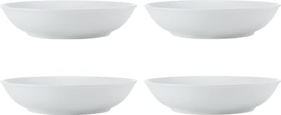 Mikasa - Pasta Borden - Chalk - Porselein - Wit - Set van 4 - 23cm