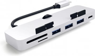Satechi Aluminum Type-C Klem Hub Pro - hub - 4 ports USB hub - 4 - Zilver