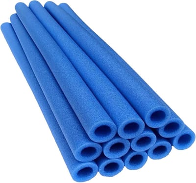 Trampoline Paalhoezen - Schuim Buizen - Veilig Spelen - Waterproof UV Bescherming - 12 Stuks - Blauw