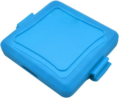 Sandwichmaker - Broodjespers Grill - Snel Ontbijten - Veilig in Magnetron - 16x14x3 cm - Blauw