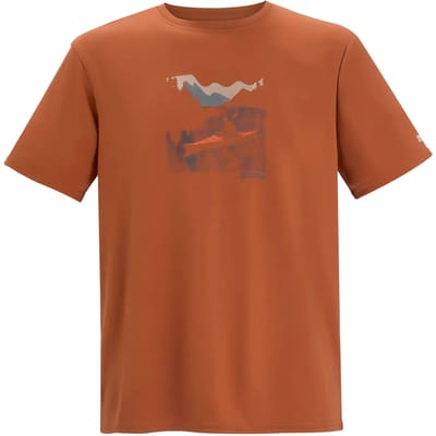 Heren Fingal T-shirt met korte mouwen en gemêleerde print
