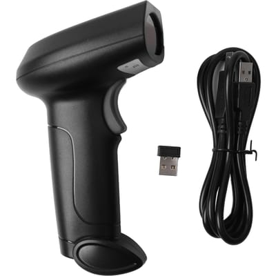 QR Code Scanner V7 Draadloze Intelligente Stemscanner Supermarkt Koerier Magazijn Voorraadcontrole black