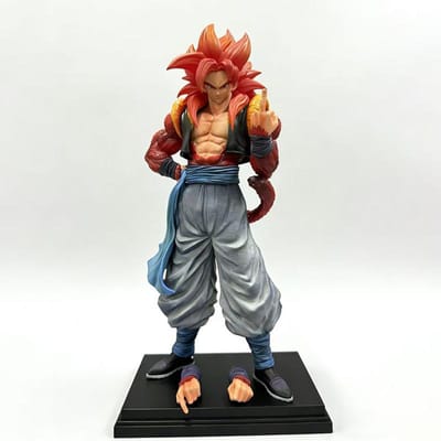 Jt Standbeeld Dragon Ball Ssj4 Gogeta Figuur Verwisselbare Handen Super Saiyan 4 Gogeta Pvc Actiefiguren Verzameling Model Speelgoed Cadeaus gray