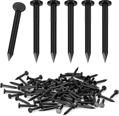 100pcs Steel Nails for Concrete Walls and Brick, Galvanized Cardboard Nails for Woodworking, Universal Indoor and - ShopVlot