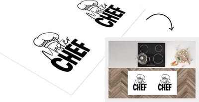 Keukenloper - Loper keuken - Quote - Koken - Kokmuts - Masterchef - Keuken - Spreuken - 120x60 cm - Keukenloper vinyl