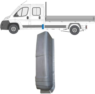 Reparatiepaneel achter hoek voor Fiat Ducato 2006-2026 / Links