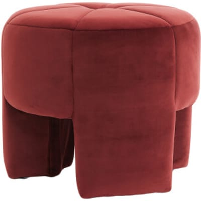 Light & Living - Poef BATOEMI - Ø51x45cm - Rood