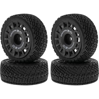 4 stuks Afstandsbediening Racewagen 68*45*27mm Banden On-Road Bandenvervanging voor Tamiya TT01 TT02 Afstandsbediening Auto Wiel Upgrade Onderdelen zwart