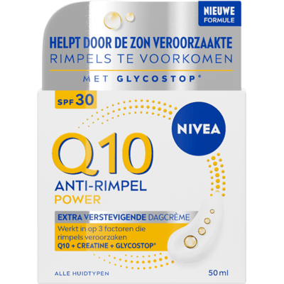 NIVEA Q10 POWER Anti-Rimpel Dagcreme voor Vrouwen SPF 30 - Moisturizer - Alle huidtypen - Q10 - Collageen Booster - 50 ml