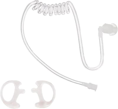 Set van 3 transparante hoofdtelefoononderdelen, vervangende spoelen en kabels voor intercom en radio-headsets