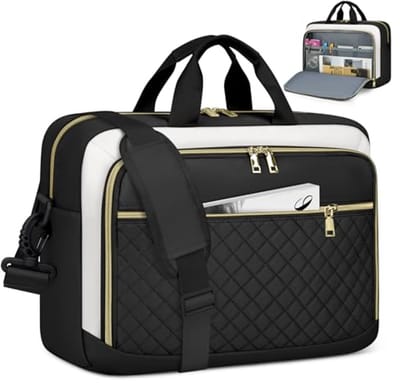 Dames laptoptas voor 17,3 inch laptop, waterdichte schoudertas voor werk, studie en reizen