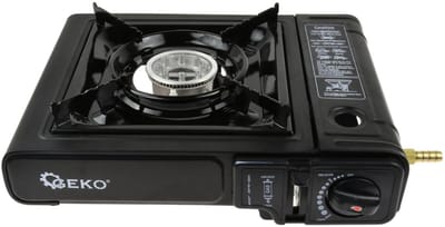 GEKO Compacte campingkookplaat - dual-fuel - 2,5 kW - matzwart