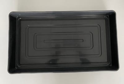 3 x Kweekbak-Zaaibak 55,5x31,5x6,5cm - Kunststof - ZWART / 3 STUKS!