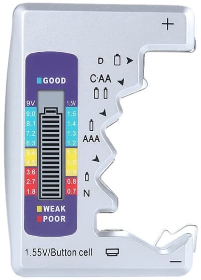 Lexium Batterijtester - Batterij Tester - Batterijtester voor alle Baterijen - Batterijen Tester