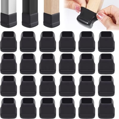 Meubeldoppen voor Stoelen - 16 Stuks Vloerglijders voor Tapijt - 2,5 cm - Thermo-Kunststof-Elastomeer - Geen Krassen op Tapijt