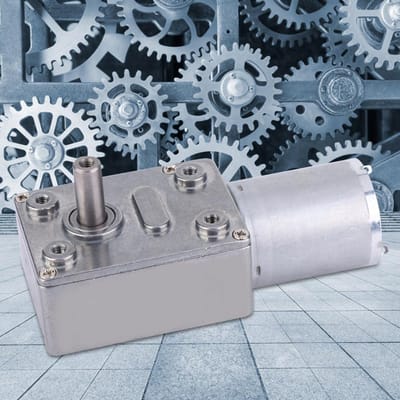 Micro-moteur à réduction de vitesse CC, grand moteur à engrenage à vis sans fin à torsion 6 V(10 tours/minute)