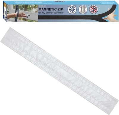 Magnetische ritssluiting voor vliegenhorren en insectenschermen - Eenvoudige toegang tot ramen (3 stuks)