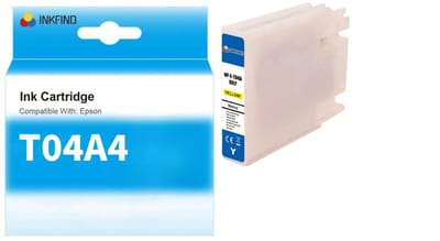 INKFIND T04A Geel Inktcartridge compatibel met Epson T04A (T04AXXLY) Extra Hoge Capaciteit - 1-pack Geel*1