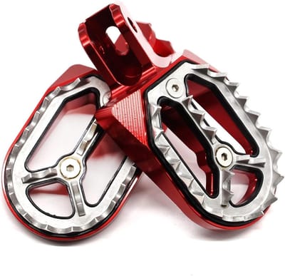 Voetsteunen Motor - Voetpedalen Pedaalsteunen - Offroad Rijden - Verhoogde Wrijving - 300 Gram - Zwart