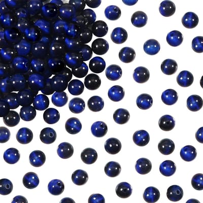Natuurlijke Edelstenen Kralen Lapis Lazuli Ronde Losse Kralen met Gat voor Sieraden Knutselen doe-het-zelf Armbanden Halskettingen
