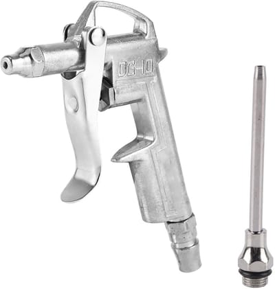 Allecto - Luchtblaaspistool - Industrieel Pneumatisch - Hoog Volume - Verlengd Luchtmondstuk - Gereedschap voor Luchtcompressor - Geschikt voor Gar...