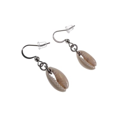 Schelp Oorbellen Dames - RVS - Haakoorbellen - Boheemse Oorbellen van Natuurlijke Schelp - Handgemaakt