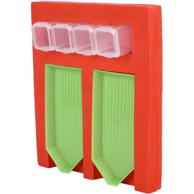 Diamond Painting Gereedschap Opvouwbare Bak Kralen Opbergorganizer Kunst Accessoires Kits green