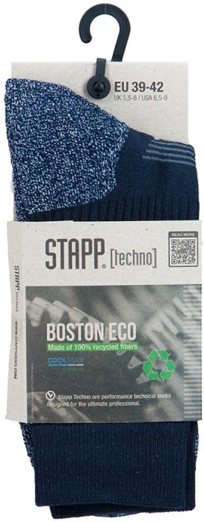 Stapp Techno Boston Eco Werksokken | Blauw | Gerecycled en Ademend | 6 Paar (Maat 35–50)