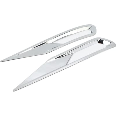 2 stuks Voor Mistlamp Cover Sierlijst Zilver Mistlamp Bezel Frame Vervanging voor XC60 2018-2021 white