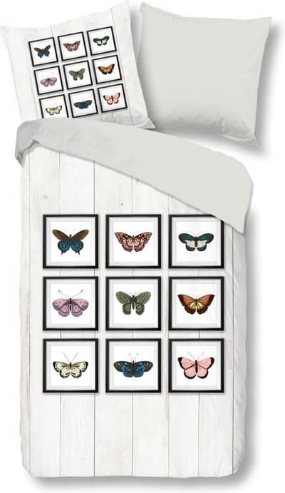 Good Morning JayLee Dekbedovertrek - Tweepersoons - 200x200 + 2/80x80 cm - Grijs