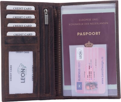 Autopapieren Mapje - A6 map - Leer - kentekenbewijs mapje - Autopapieren hoes - Cadeau voor man - Cadeau voor vrouw - Kado man - Kado vrouwen - Kado mannen verjaardag - Mannen cadeautjes - Vrouwen cadeautjes - Portefeuille heren - Portefeuille dames