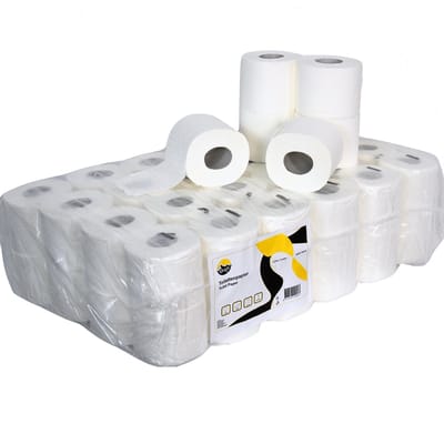 KURTT wc papier voordeelverpakking 3-laags 250 vellen, 112 rollen (7pack - 8rolls) toiletpapier FSC & EU Ecolabel 100% cellulose, gebloemd toiletpapier Tot 100% Meer Vellen
