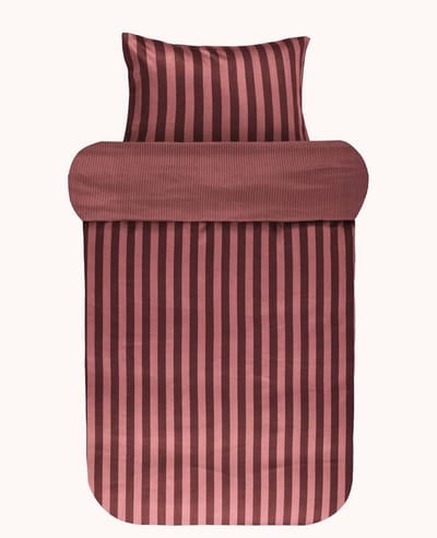Marc O'Polo dekbedovertrek Classic Stripe warm earth - lits jumeaux XL (260x200/220 cm incl. 2 slopen)