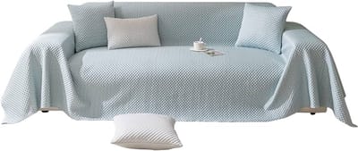 Dikke Polyester Sofa Handdoek - Antislip Groen - 210x90 cm