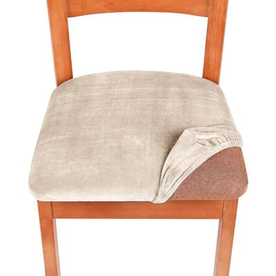 1 Stuk Stretch Velours Stoffen Stoelhoes 15 Kleuren Zitkussen Stoelhoezen Elastische Zithoes Voor Eetkamer Thuis Feest Decoratie