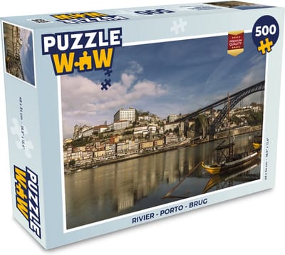 Puzzel Rivier - Porto - Brug - Legpuzzel - Puzzel 500 stukjes