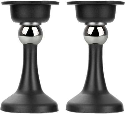 Magnetische Deurstopper - Deurvanger Set - Deuren Op Hun Plaats - Boorvrije Montage - Set Van 2 - Zwart