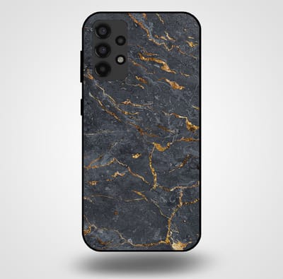 Smartphonica Telefoonhoesje voor Samsung Galaxy A32 4G met marmer opdruk - TPU backcover case marble design - Goud Grijs geschikt voor Samsung Galaxy A32 4G