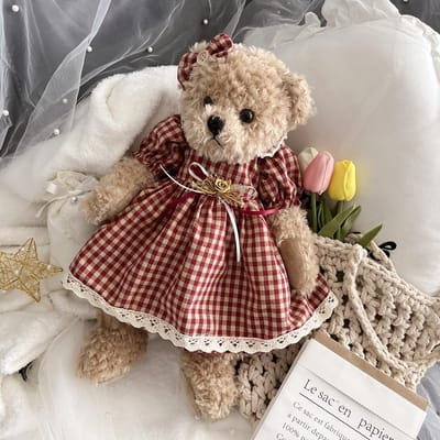 Koppel Teddybeer Pluche Poppen Zachte Knuffeldieren Lief Cadeau voor Geliefden Meisjes Verjaardag Bruiloft Valentijnsdag Vrienden 40cm