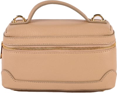 Giuliano lederen schoudertas Alke - Dames - Made in Italy - Taupe