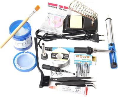 Soldeerbout Set - Soldeerstation Reparatiekit - Elektronica Repareren - Verstelbare Temperatuur - 60W 220V - Zwart